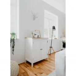 Ridgevalley Kommode Bombita - Weiß / Eiche Artisan Dekor -Schlafzimmer Verkaufe DE 1000310610 211118 060556000024 MOOD DETAILS P000000001000310610 mood