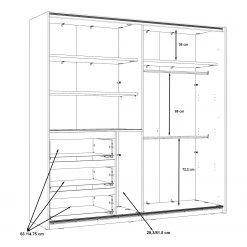 Loftscape Schwebetürenschrank Thornton -Schlafzimmer Verkaufe DE 1000311702 211126 150051000589 SKETCH DETAILS P000000001000311702 sketch
