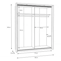Loftscape Schwebetürenschrank Konstanz I -Schlafzimmer Verkaufe DE 1000311703 211126 150051000594 SKETCH DETAILS P000000001000311703 sketch