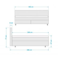 Loftscape Boxspringbett Heartland - 180 x 200cm -Schlafzimmer Verkaufe DE 1000314779 211216 153224000519 SKETCH DETAILS P000000001000314779 sketch