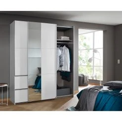 Rauch Blue Schwebetürenschrank Sevilla II - Alpinweiß - Breite: 175 cm - Silber -Schlafzimmer Verkaufe DE 1000315309 220107 081737000024 MOOD DETAILS P000000001000315309 mood