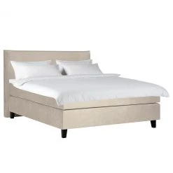 Loftscape Boxspringbett Langfort - Beige - 180 x 200cm