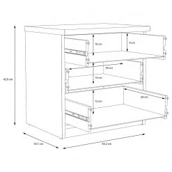 Loftscape Nachtkommode Janem - Eiche Sonoma Dekor -Schlafzimmer Verkaufe DE 1000324971 220117 082151000537 SKETCH DETAILS P000000001000324971 sketch