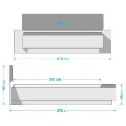 Loftscape Bettgestell Jördis I - 180 x 200cm -Schlafzimmer Verkaufe DE 1000324977 220117 082156000576 SKETCH DETAILS P000000001000324977 sketch