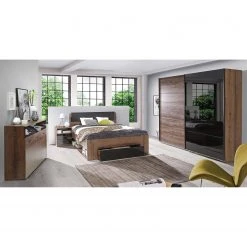 Loftscape Schwebetürenschrank Oliver I - Schlammeiche Dekor / Glas Schwarz -Schlafzimmer Verkaufe DE 1000324995 220203 15061100021 MOOD DETAILS P000000001000324995 mood