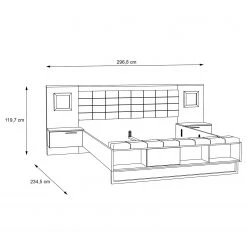 Loftscape Bettanlage Merkin (3-teilig) -Schlafzimmer Verkaufe DE 1000325002 220203 150516000500 SKETCH DETAILS P000000001000325002 sketch