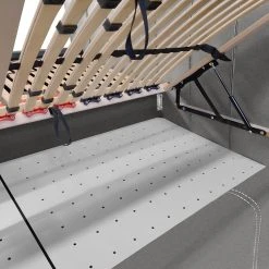 Mørteens Polsterbett Larisa - Strukturstoff Mali: Grau - 160 x 200cm - Mit Stauraum -Schlafzimmer Verkaufe DE 1000325167 220217 090 DETAILS P000000001000325167