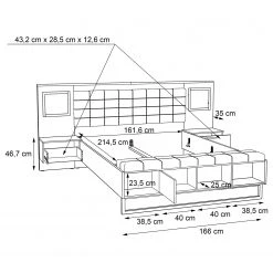Loftscape Bettanlage Morten (3-teilig) - 160 x 200cm -Schlafzimmer Verkaufe DE 1000328561 220204 1047400000501 SKETCH DETAILS P000000001000328561 sketch