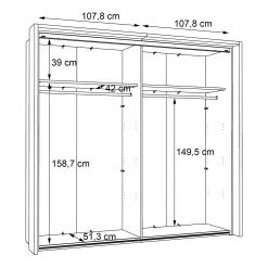 Loftscape Schwebetürenschrank Morten -Schlafzimmer Verkaufe DE 1000328569 220204 10485100501 SKETCH DETAILS P000000001000328569 sketch