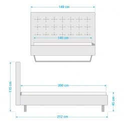 Neue Modular Polsterbett Fano I - 140 x 200cm -Schlafzimmer Verkaufe DE 1000330234 220211 500 SKETCH DETAILS P000000001000330234 sketch