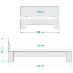 Neue Modular Bettgestell Perleto - 120 x 200cm -Schlafzimmer Verkaufe DE 1000330235 220211 500 SKETCH DETAILS P000000001000330235 sketch