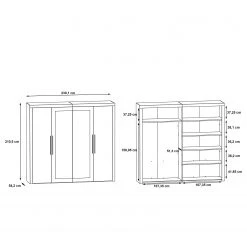 Loftscape Drehtürenschrank Grünwald I -Schlafzimmer Verkaufe DE 1000335805 220223 500 SKETCH DETAILS P000000001000335805 sketch