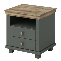 Loftscape Nachtkommode Emmanuela - Dunkelgrün