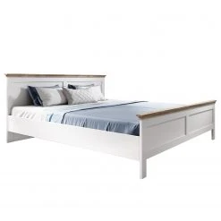Loftscape Bettgestell Emmanuela - Eiche Weiß Dekor - 180 x 200cm
