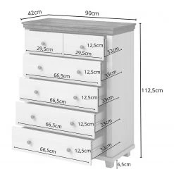 Loftscape Kommode Emmanuela - Dunkelgrün - 6 -Schlafzimmer Verkaufe DE 1000335877 220225 500 SKETCH DETAILS P000000001000335877 sketch