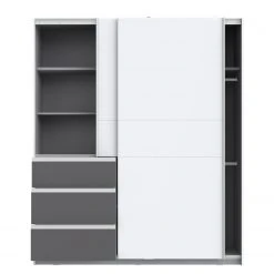 Loftscape Schwebetürenschrank Tover - Weiß / Anthrazit -Schlafzimmer Verkaufe DE 1000336317 220224 040 DETAILS P000000001000336317