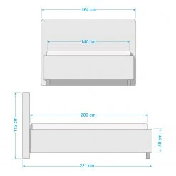 Trendline by ADA Polsterbett Peggy - Beige - 140 x 200cm - H3 -Schlafzimmer Verkaufe DE 1000338185 220503 500 SKETCH DETAILS P000000001000338185 sketch