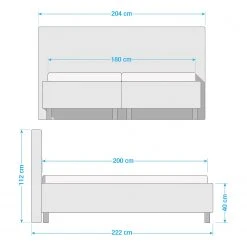 Trendline by ADA Polsterbett Rosella - Weiß - 180 x 200cm -Schlafzimmer Verkaufe DE 1000338201 220503 500 SKETCH DETAILS P000000001000338201 sketch