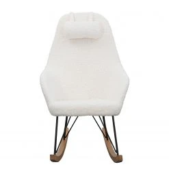 Naturoo Schaukelstuhl Newman - Teddyfell - Weiß -Schlafzimmer Verkaufe DE 1000339498 220329 030 DETAILS P000000001000339498