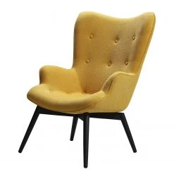 Norrwood Sessel Pattani I - Strukturstoff - Gelb