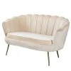 Norrwood Sofa Ralemo (2,5-Sitzer) - Samt - Creme