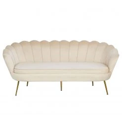 Norrwood Sofa Ralemo (3-Sitzer) - Samt - Creme -Schlafzimmer Verkaufe DE 1000339537 220329 030 DETAILS P000000001000339537