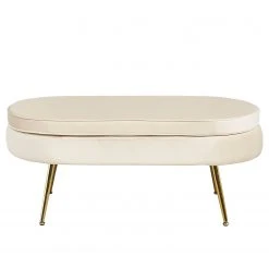 Norrwood Polsterhocker Ralemo - Samt - Creme -Schlafzimmer Verkaufe DE 1000339542 220329 030 DETAILS P000000001000339542