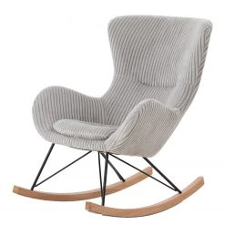 Naturoo Schaukelstuhl Shirali - Cord - Grau