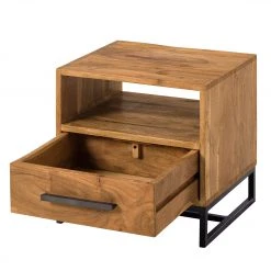 Ars manufacti Nachtkommode Woodson II - Akazie massiv / Metall - Akazie Hellbraun -Schlafzimmer Verkaufe DE 1000339806 220311 035 DETAILS P000000001000339806