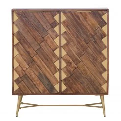 Red Living Kommode Nook - Mango massiv / Metall - Mango / Gold -Schlafzimmer Verkaufe DE 1000341972 220331 030 DETAILS P000000001000341972