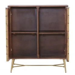 Red Living Kommode Nook - Mango massiv / Metall - Mango / Gold -Schlafzimmer Verkaufe DE 1000341972 220331 040 DETAILS P000000001000341972