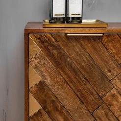 Red Living Kommode Nook - Mango massiv / Metall - Mango / Gold -Schlafzimmer Verkaufe DE 1000341972 220331 061 DETAILS P000000001000341972