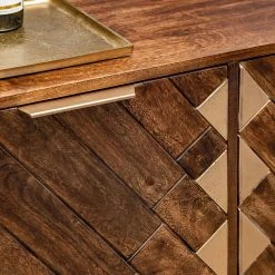 Red Living Kommode Nook - Mango massiv / Metall - Mango / Gold -Schlafzimmer Verkaufe DE 1000341972 220331 062 DETAILS P000000001000341972