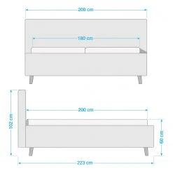 Meise.möbel Polsterbett Mattis I - Beige - 180 x 200cm - 2 Bettkästen -Schlafzimmer Verkaufe DE 1000345442 220425 500 SKETCH DETAILS P000000001000345442 sketch
