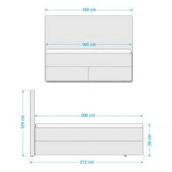 Meise.möbel Boxspringbett New York - Taupe - 160 x 200cm - H2 15 Meise.möbel Boxspringbett New York - Taupe - 160 x 200cm - H2 -Schlafzimmer Verkaufe DE 1000347280 220427 500 SKETCH DETAILS P000000001000347280 sketch
