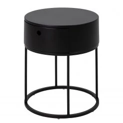 Red Living Nachtkommode New Hampshire - Schwarz