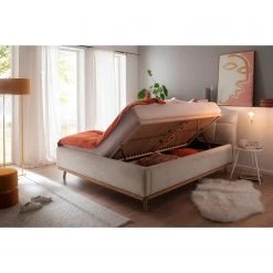 Meise.möbel Polsterbett Mila II - Beige / Eiche Natur - 180 x 200cm -Schlafzimmer Verkaufe DE 1000350958 220622 021 MOOD DETAILS P000000001000350958 mood