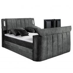 Loftscape Boxspringbett Touch II - Microfaser Salvo: Anthrazit -Schlafzimmer Verkaufe DE 1000352951 220602 032 DETAILS P000000001000352951