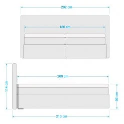 Loftscape Boxspringbett Empirial Night - Microfaser Salvo: Anthrazit -Schlafzimmer Verkaufe DE 1000352957 220602 500 SKETCH DETAILS P000000001000352957 sketch