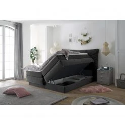 Loftscape Boxspringbett Viktor - Microvelours Thala: Anthrazit -Schlafzimmer Verkaufe DE 1000352961 220602 021 MOOD DETAILS P000000001000352961 mood