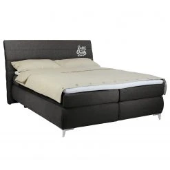 Tom Tailor Boxspringbett Soft Lines Box - Stoff TBO: 9 anthrazite - 180 x 200cm - H3