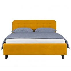 Tom Tailor Polsterbett Nordic Bed - Stoff TSV: 5 Senfgelb - 180 x 200cm - Mit Kopfteil - Mit Lattenrost & Matratze - H3 -Schlafzimmer Verkaufe DE 1000354495 220601 030 DETAILS P000000001000354495