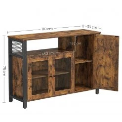 Red Living Kommode Toulouse II - Braun / Schwarz -Schlafzimmer Verkaufe DE 1000355221 220601 500 SKETCH DETAILS P000000001000355221 sketch