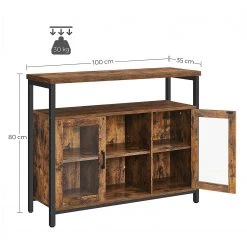 Red Living Kommode Toulouse I - Braun / Schwarz -Schlafzimmer Verkaufe DE 1000355223 220601 500 SKETCH DETAILS P000000001000355223 sketch