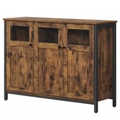 Red Living Kommode Toulouse III - Braun / Schwarz