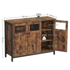 Red Living Kommode Toulouse III - Braun / Schwarz -Schlafzimmer Verkaufe DE 1000355225 220601 500 SKETCH DETAILS P000000001000355225 sketch