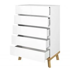 Norrwood Kommode Skön - Weiß / Eiche Dekor -Schlafzimmer Verkaufe DE 1000355301 220603 031 DETAILS P000000001000355301