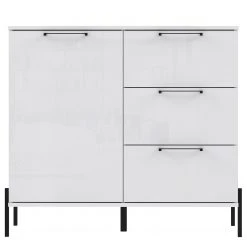 Loftscape Kommode Ozora - Hochglanz Weiß / Matt Weiß -Schlafzimmer Verkaufe DE 1000356695 220603 030 DETAILS P000000001000356695