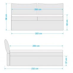 Tom Tailor Boxspringbett Cushion Box - Stoff TBO: 2 coffee - 200 x 200cm - Doppelmatratze H2/H3 -Schlafzimmer Verkaufe DE 1000359388 220706 500 SKETCH DETAILS P000000001000359388 sketch
