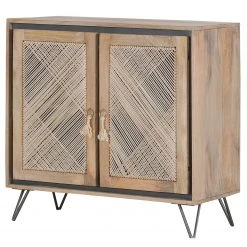 Ridgevalley Kommode Lumby - Mango massiv - Mango Hell / Grau